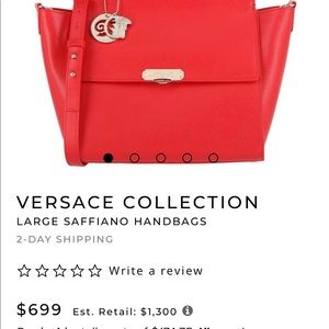 Large Saffiano Versace Bag